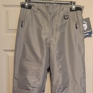 NWT Men's Light Gray Insulated Snow Pants